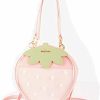 Backpack Handbags | TAMMYFLYFLY Tammyflyfly Ita Bag Strawberry Fruit Shoulder Bag Satchel Backpack Casual Daypack-Kawaii Diy Cosplay Strawberry Daypack (Pink)