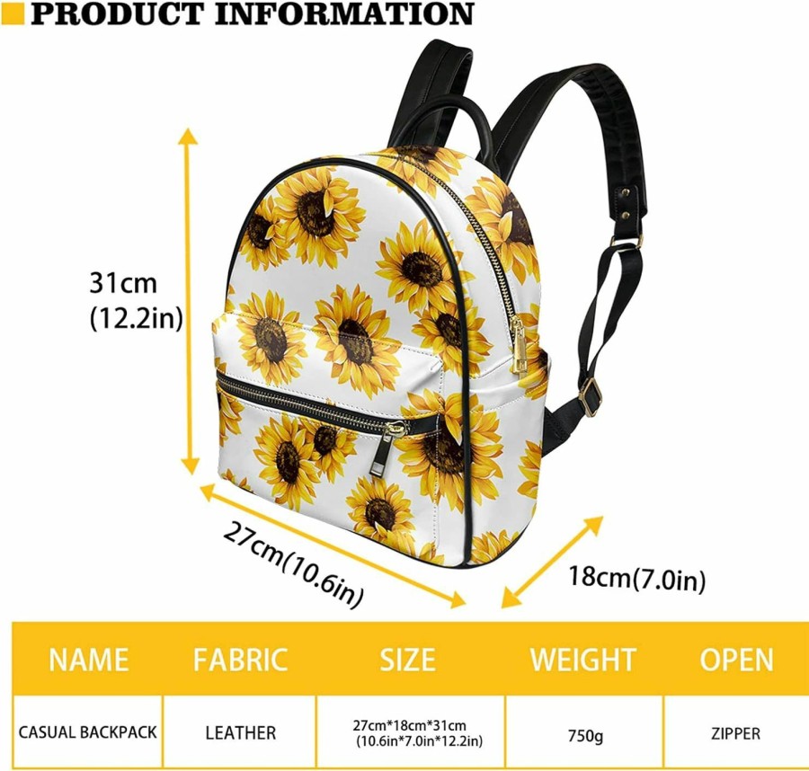 Backpack Handbags | GLENLCWE Glenlcwe White Cow Print Cute Women Backpack Leather Backpack Purse Animal Design Small Multipurpose Daypack