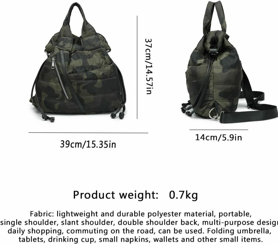 Backpack Handbags | VH&GRED Vh&Gred Casual Daypack Backpacks Handbag Single Shoulder/Diagonal Hanging Bag Double Shoulder Backpack For Men And Women, Suitable For Commuting, Traveling, Dating, Etc