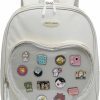 Backpack Handbags | RAINBOW SMILE Rainbow Smile Ita Bag Backpack Heart Shaped Purse Jk Uniform Black Pin Display Backpack For Anime Pins Display