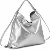 Backpack Handbags | Ligoflsy Ligoflsy Hobo Bag For Women Vegan Leather Shoulder Purses Top Handle Tote Satchel Backpackable Handbags