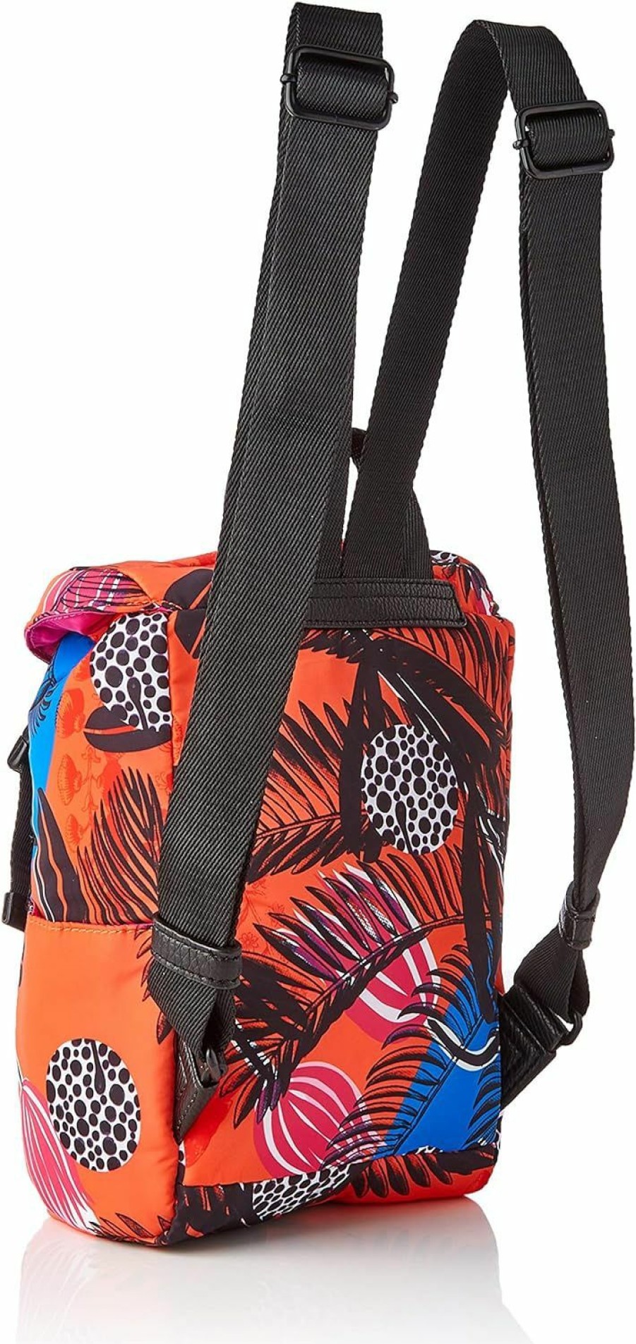 Backpack Handbags | Desigual Desigual Women'S Medium Fabric Backpack, Orange