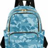 Backpack Handbags | ALAZA Alaza Mini Backpack Purse For Women Lightweight Girls Small Size Shark Blue School Teens College Traveling