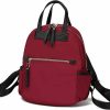 Backpack Handbags | MKF Collection Greer Backpack Waterproof Nylon Travel Purses And Handbags By Miak. Red