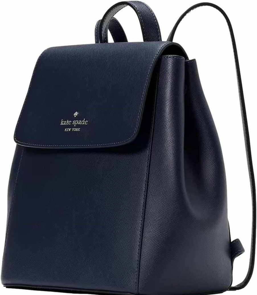 Backpack Handbags | Kate Spade New York Kate Spade New York Women'S Madison Saffiano Leather Flap Backpack, Black