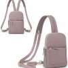 Backpack Handbags | UTO Uto Sling Bag For Women Crossbody Trendy Chest Belt Bag Convertible Backpack Purse With Wide Shoulder Zip Straps