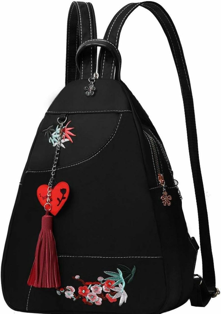 Backpack Handbags | Eshow Eshow Small Backpack Purse For Women Nylon Backpack Purse - 2 Way Convertible Casual Backpacks Hobo Handbag