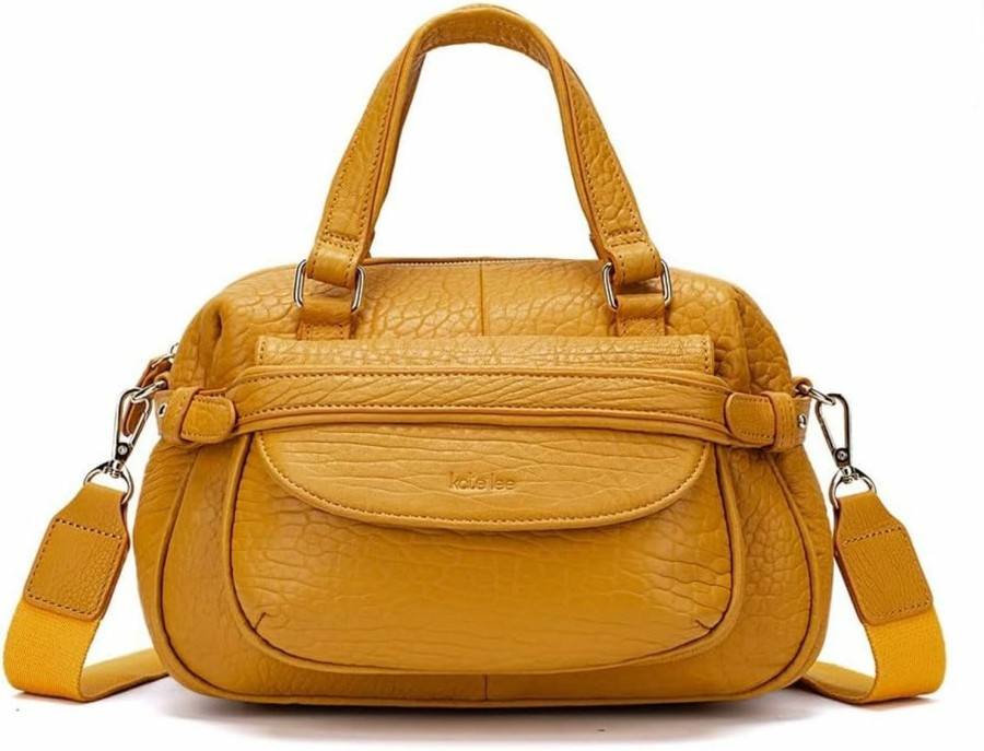 Backpack Handbags | Kate Lee Kate Lee Contemporary, Mustard