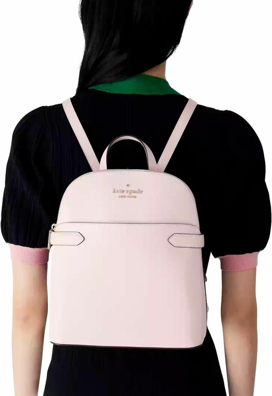 Backpack Handbags | Kate Spade New York Kate Spade New York Staci Dome Saffiano Leather Medium Backpack Black