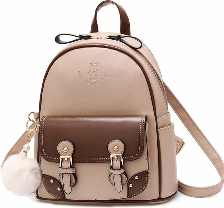 Backpack Handbags | natyrlpog Natyrlpog Backpack For Women Small Cute Leather, Mini Rucksack Fashion Travel