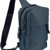 Backpack Handbags | Crazy4Bling Charcoal Grey Canvas Crossbody Sling Bag Backpack