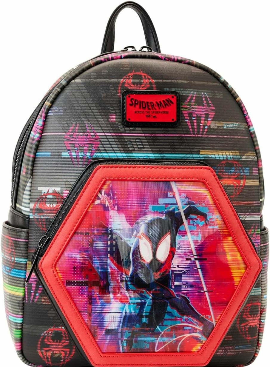 Backpack Handbags | Loungefly Loungefly Marvel Across The Spider-Verse Lenticular Mini Backpack