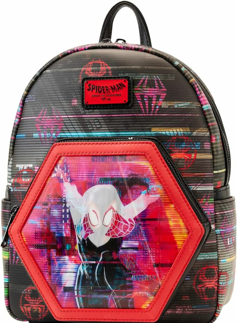 Backpack Handbags | Loungefly Loungefly Marvel Across The Spider-Verse Lenticular Mini Backpack