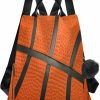 Backpack Handbags | ALAZA Alaza Sport Ball Basketball Orange Women Backpack Anti Theft Back Pack Shoulder Fashion Bag Purse