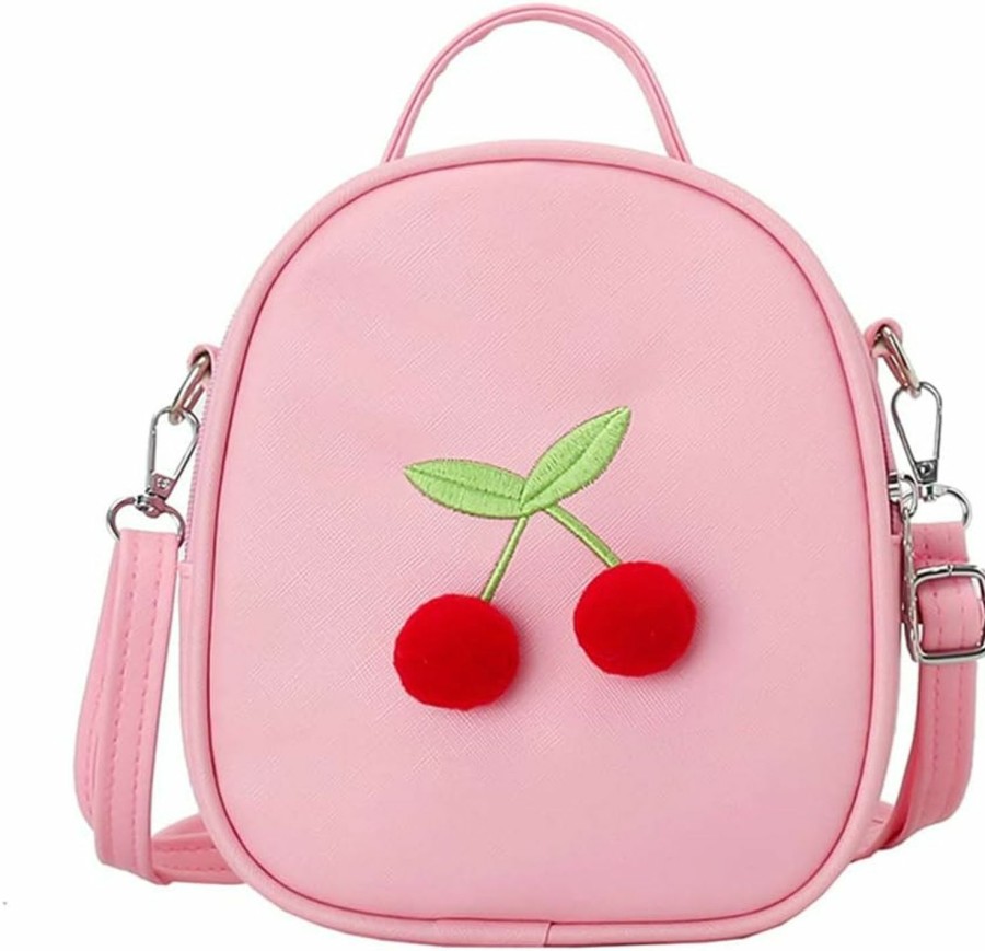 Backpack Handbags | AACKS Aacks Cherry Bag Little Girls Purse Teen Crossbody Bag Kids Small Purse Small Fashion Preteen Purses Cherry Handbag Cherry Backpack