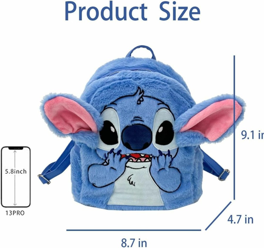 Backpack Handbags | tgnydse Tgnydse Cute Mini Plush Backpack Anime Furry School Backpacks Bag Handbag For Women Girls