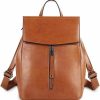 Backpack Handbags | YALUXE Yaluxe Women'S Genuine Leather Backpack Purse Fashion Shoulder Bag Handbag Daypack