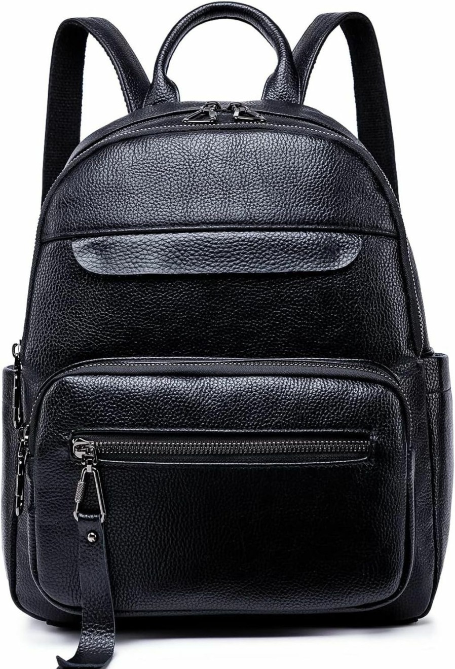 Backpack Handbags | AMELIE GALANTI Amelie Galanti Small Black Backpack Purse For Women,Womens Casual Leather Daypack Backpacks