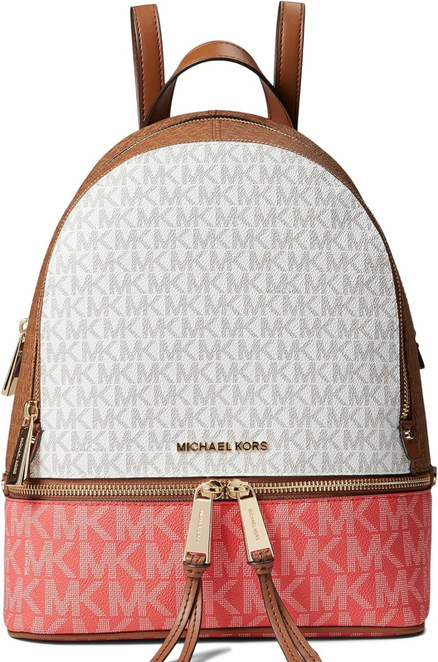 Backpack Handbags | Michael Kors Michael Kors Michael Rhea Zip Medium Leather Backpack, Luggage