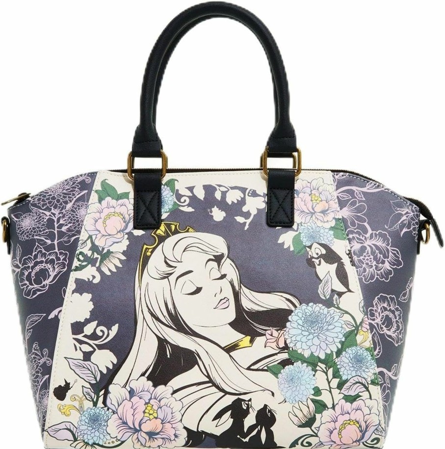 Backpack Handbags | Hot Topic Loungefly Disney Sleeping Beauty Floral Satchel Bag