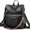 Backpack Handbags | Logbagpa Backpack Purses For Women Pu Leather Anti-Theft Rucksack Lightweight Waterproof Shoulder Bag Casual Daypack Travel Bag (5-Black)