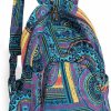 Backpack Handbags | OPQRSTU Opqrstu Women Hippie Hand Bag Large Capacity Bohemian Bag Portable Tourist Fashion Backpacks (Green-Purple)