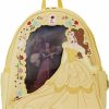 Backpack Handbags | Loungefly Loungefly Disney Beauty And The Beast Princess Series Lenticular Double Strap Shoulder Bag