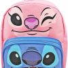 Backpack Handbags | Lilo and Stitch Lilo And Stitch Stitch And Angel Mini Backpack For Women - 10" Canvas Stitch Backpack With Front Pocket Plus Bookmark Backpack Purse Bundle