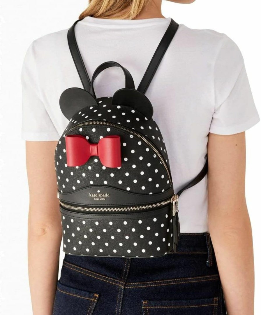 Backpack Handbags | Kate spade Kate Spade Disney X Kate Spade New York Minnie Dome Backpack Polka Dot Leather