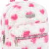 Backpack Handbags | Jessica Simpson Jessica Simpson Mini Plush Backpack For Women For Work, Recreation, Commuting & Traveling In Pink Heart Plush