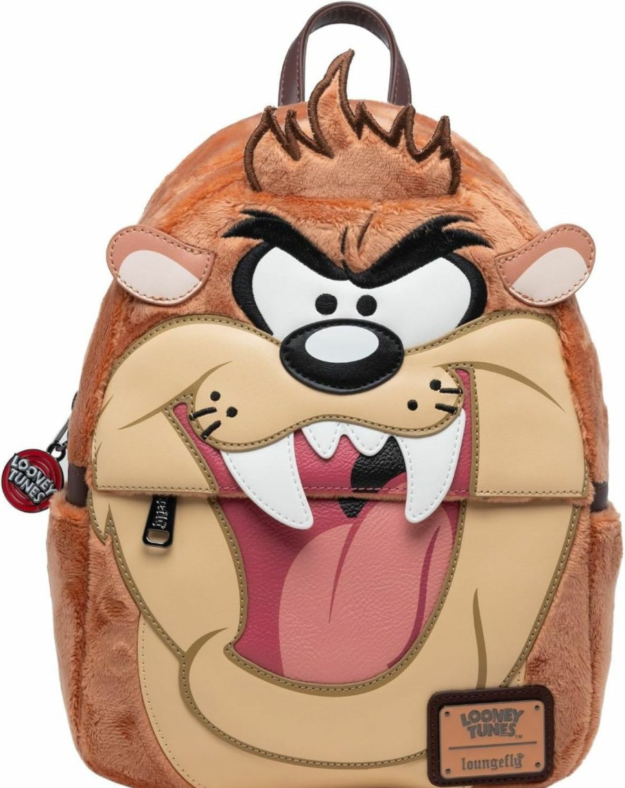 Backpack Handbags | Loungefly Loungefly Warner Brothers Looney Tunes Tasmanian Devil Plush Cosplay Women'S Backpack