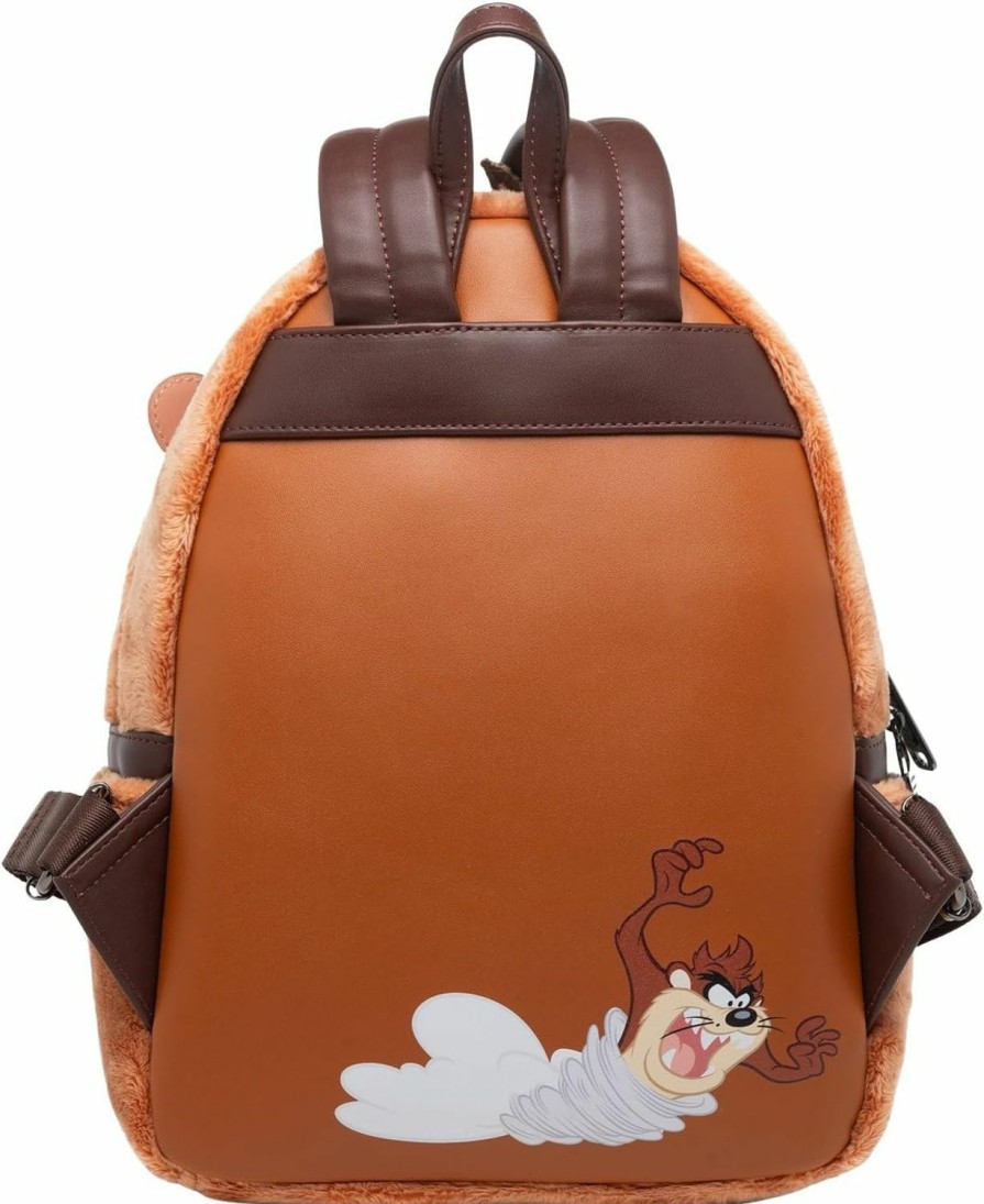 Backpack Handbags | Loungefly Loungefly Warner Brothers Looney Tunes Tasmanian Devil Plush Cosplay Women'S Backpack