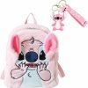 Backpack Handbags | QOQXQOOH Qoqxqooh Cute Mini Plush Backpack | 11 Inch Furry Small Double Strap Shoulder Bag Purse (2-Piece Set)