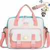 Backpack Handbags | JELLYEA Jellyea Kawaii Backpack Cute Tote Bag Girl School Crossbody Shoulder Bag With Kawaii Accessories Multi Purpose (Deep Pink)