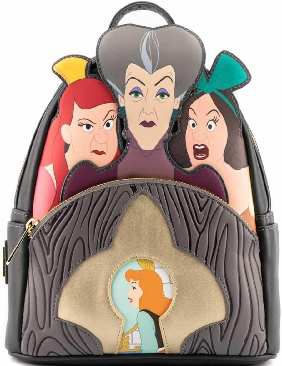 Backpack Handbags | Loungefly Loungefly Cinderella Evil Stepmother Stepsisters Cosplay Mini Backpack Purse