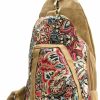 Backpack Handbags | Black Butterfly Black Butterfly Canvas Chest Bag, Small Chest Pack, Crossbody Bag For Travel, Inclined Shoulder Bag