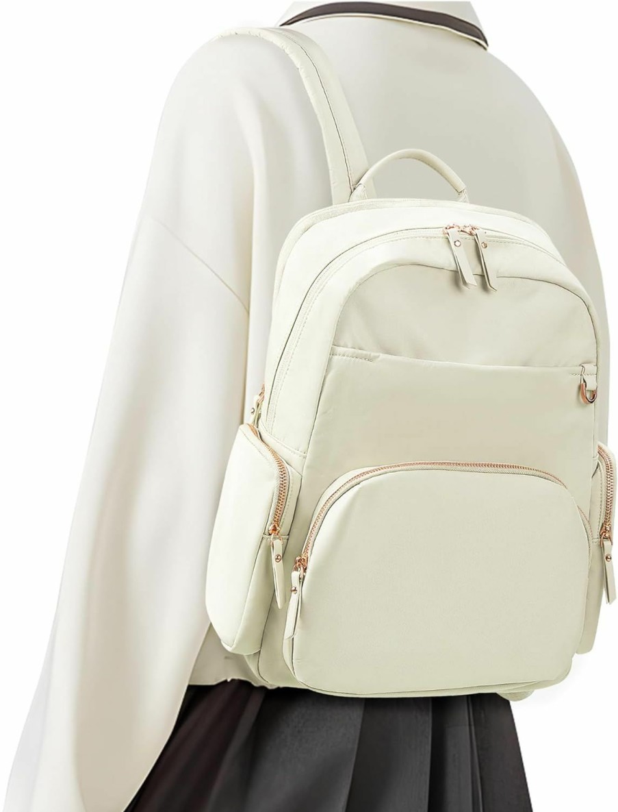 Backpack Handbags | CADOLIM Cadolim Beige Mini Backpack For Women Backpack Purse For Women Small Backpack Mochilas Para Mujer Work Backpack Lightweight Casual Daypack Backpacks