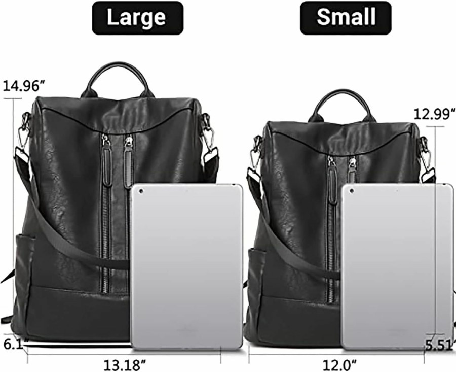 Backpack Handbags | BROMEN Bromen Backpack Purse Leathe Backpack For Women Anti-Theft Bookbag Purse Fashion Shoulder Handbag Backpack Women