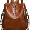 Backpack Handbags | sqlp Sqlp Leather Backpack Purse For Women Small Size Ladies Fashion Everyday Travel Shoulder Bags Student Bag Brown