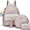 Backpack Handbags | I IHAYNER I Ihayner Mini Backpack For Women Gifts, Cute Small Backack For Women Fashion Travel Daypacks, Mini Backpack For Women (3 Pcs, Dusty Purple)