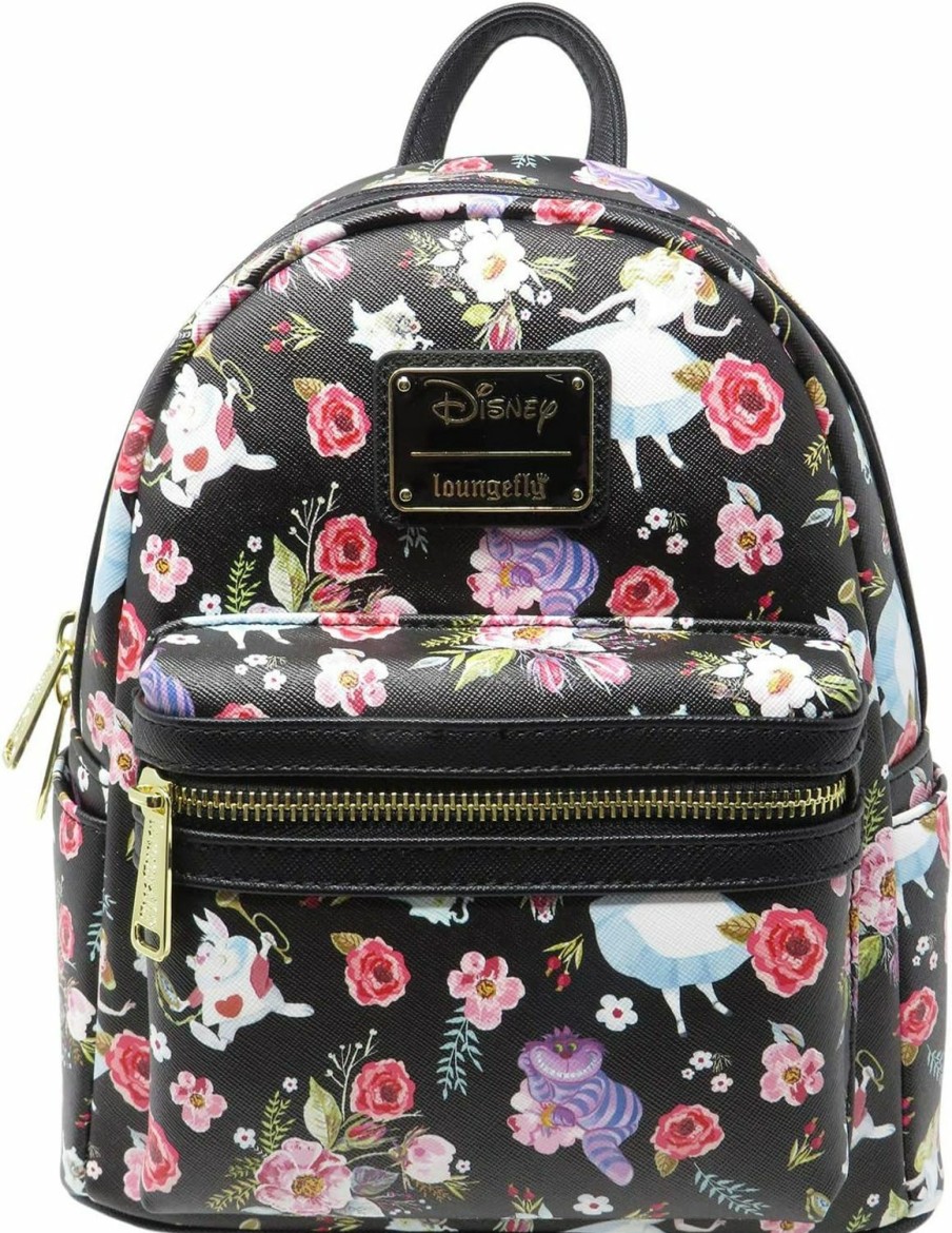 Backpack Handbags | Loungefly Loungefly X Disney Alice In Wonderland Allover Print Double Strap Shoulder Bag Purse