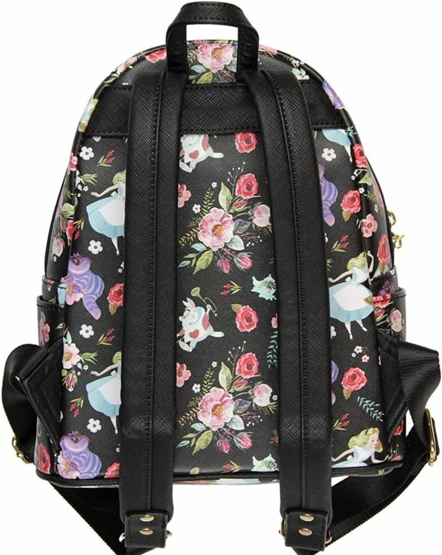 Backpack Handbags | Loungefly Loungefly X Disney Alice In Wonderland Allover Print Double Strap Shoulder Bag Purse