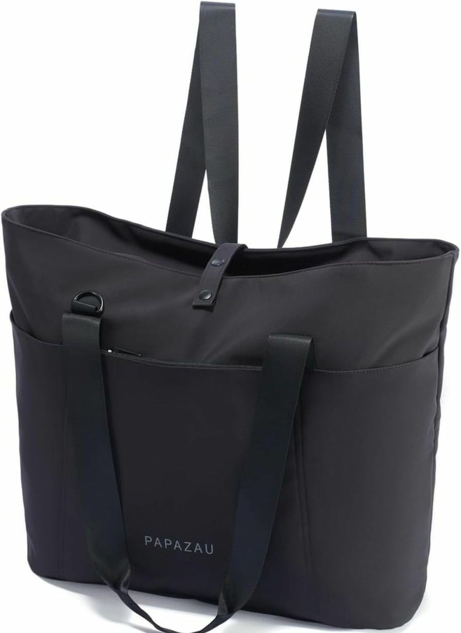 Backpack Handbags | PAPAZAU Papazau 3-In-1 Women Tote Bag, Large Shoulder Tote Bag Handbag, Convertible Tote Backpack For Work, Travel (Black)