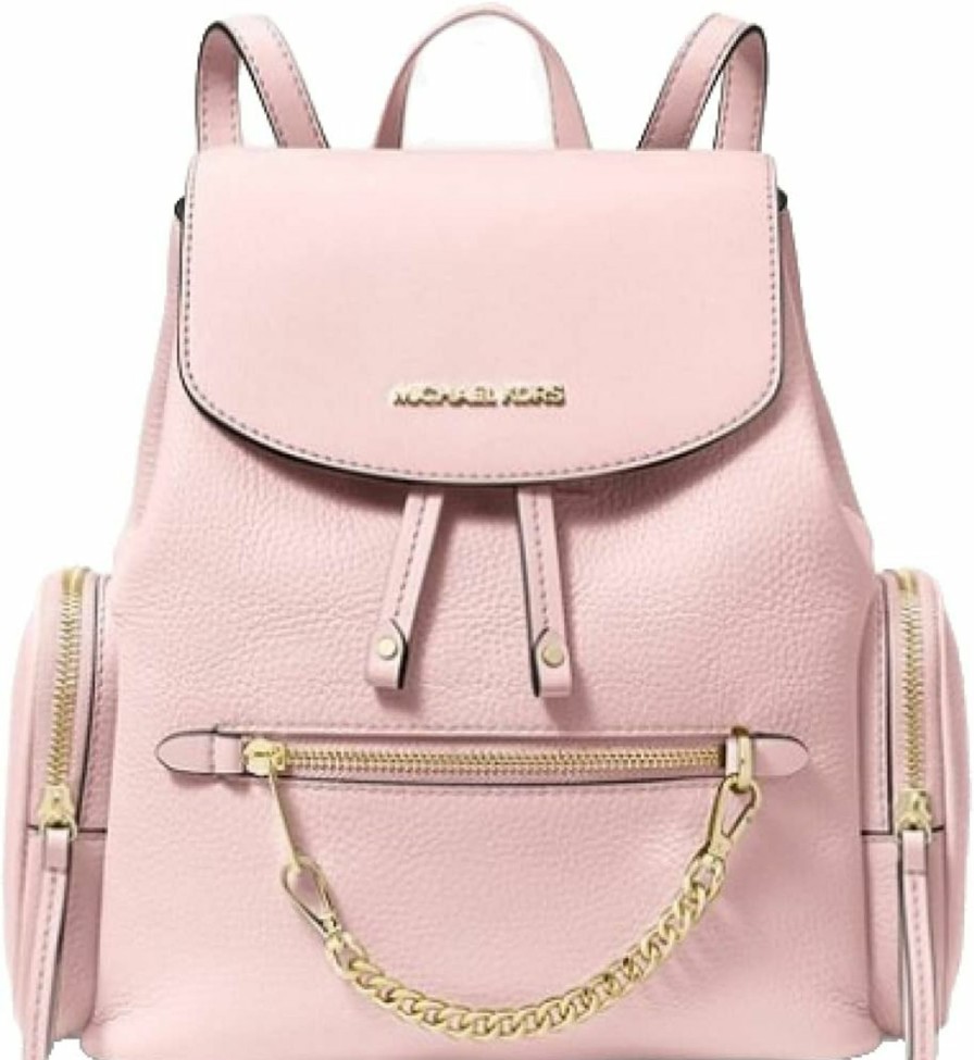 Backpack Handbags | Michael Kors Michael Kors Jet Set Medium Powder Blush Pink Leather Women Backpack 35T1Gttb6L