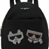 Backpack Handbags | Karl Lagerfeld Paris Karl Lagerfeld Paris Maybelle Backpack Handbag, Black/Stn