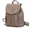 Backpack Handbags | MKF Collection Mkf Collection Backpack Purse For Women, Vegan Leather Top-Handle Fashion Daypack Taupe Beige By Mia K