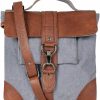 Backpack Handbags | Mona B. Mona B. Jamie Convertible Upcycled Canvas Tote, Landry Convertible Backpack, Reed Cross Body, Miles Duffle And Cove Dope With Vegan Leather Trim (Reed-Cross Body Blue Fog)