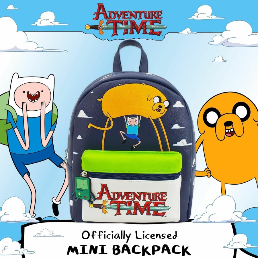 Backpack Handbags | Concept One Concept One Adventure Time Mini Backpack, Finn And Jake Small Travel Bag Purse For Men And Women, Adjustable Shoulder Straps, Multicolor, 10 Inch