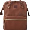 Backpack Handbags | Kah&Kee Kah&Kee Faux-Leather Backpack Diaper Bag With Laptop Compartment Travel School For Women Man