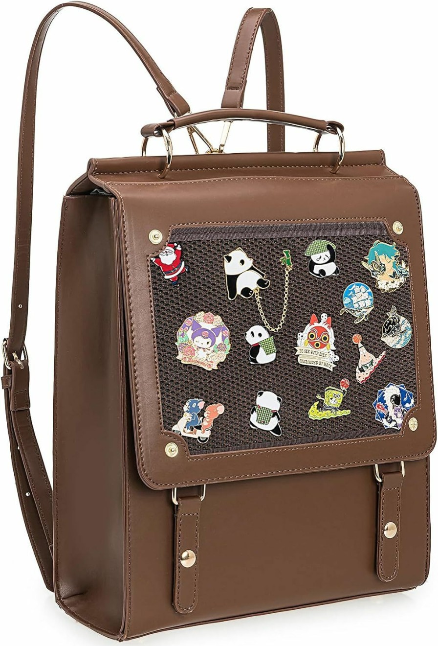 Backpack Handbags | ZAROXOXS Zaroxoxs Kawaii Ita Bag Backpack Messenger Bag Purse Jk Uniform Bag Pins Display With Insert